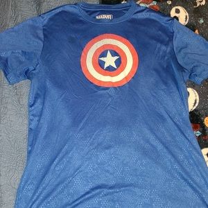 Mens Large Captain America Quick Dry Shirt